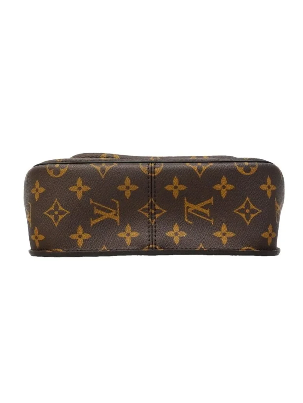 Louis Vuitton Shoulder Bag Monogram Passy Brown Black Cles